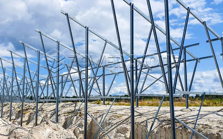 4MW Zam Steel Solar Mound Mounting Racks