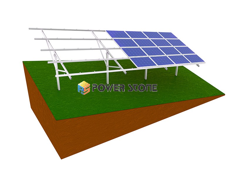 Solar mounting system for land