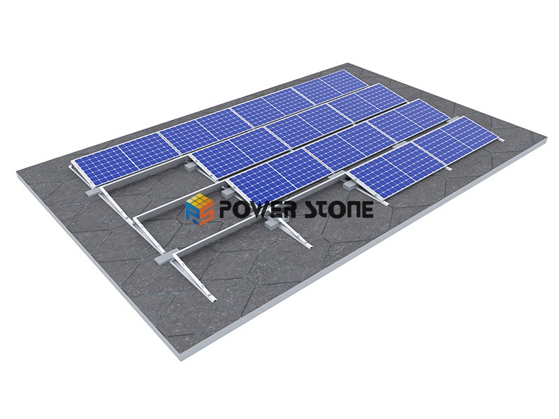 Magnelis steel flat mountings for solar panels