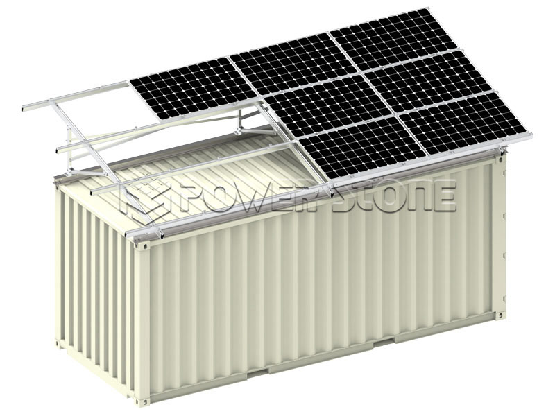 Container Solar Mounting Bracket Installation