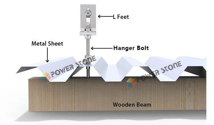 Solar Roof Mounting Hanger Bolt